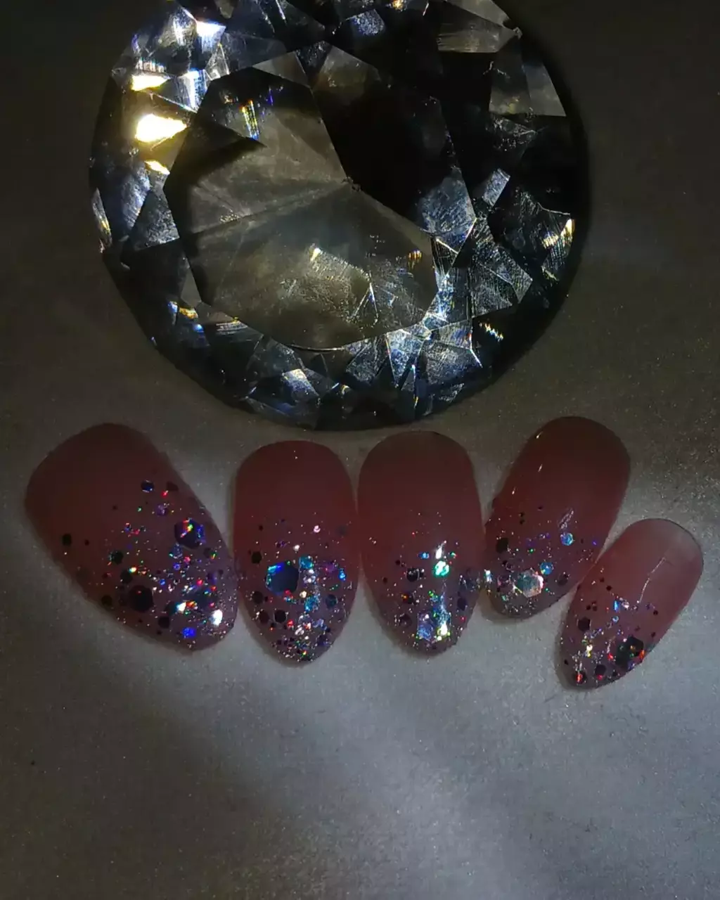 Set Glitter Rosa